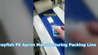 Macchina 2 in 1 per l'imballaggio di produzione automatica del grembiule per gamberi
