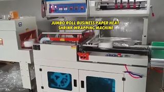Automatic Shrink Film Wrapper Packaging Machine For Jumbo Business Paper Roll