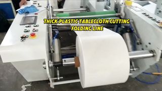 Macchina da taglio pieghevole per tovaglie in plastica bianca di alta qualità