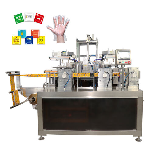 ultime notizie aziendali su Nuova macchina automatica intelligente per l'imballaggio pieghevole a guanti in PE aumenta l'efficienza della produzione di prodotti igienici usa e getta