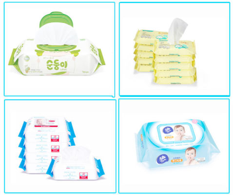 30 - 120PC Macchina di produzione di salviette bagnate con 5 vie di taglio Macchina di imballaggio di salviette per bambini