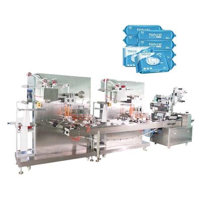 Linea di produzione bagnata della macchina imballatrice delle strofinate di acciaio inossidabile 2.8KW