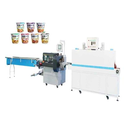 Impacchettatrice della tazza della tagliatella della macchina 5.5KW di imballaggio con involucro termocontrattile del film di POF