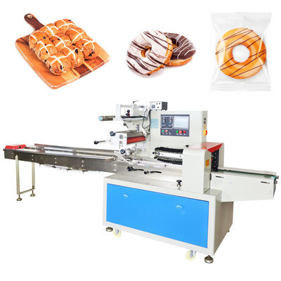 Good price 2.5KW Packer Flow Pillow Packaging Machine per ciambelle al forno con riempimento di azoto in linea