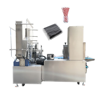 Frutta Juice Straw Packaging Machine Automatic Counting ed imballaggio