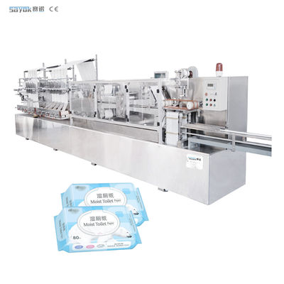 80-120pcs / Pack Wet Wiping Making Machine Tipo azionato meccanicamente