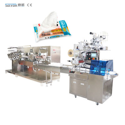 ODM 30-80 sacchetti / min Linea di produzione di asciugamani bagnati 3KW