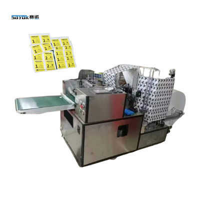 Macchina di imballaggio a quattro lati azionata meccanicamente 220V 5KW 6 corsie Produzione di tamponi di alcol