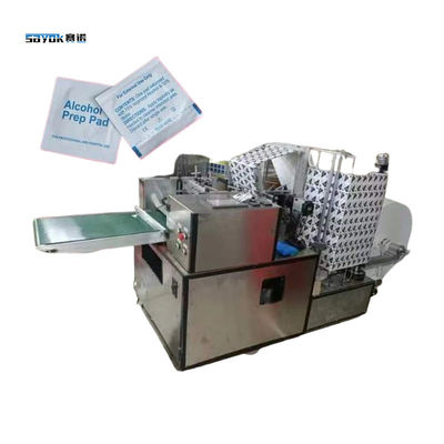 PLC Controllo laterale di sigillamento confezionamento macchina 6 corsie Alcohol Prep Pad Making Machinery