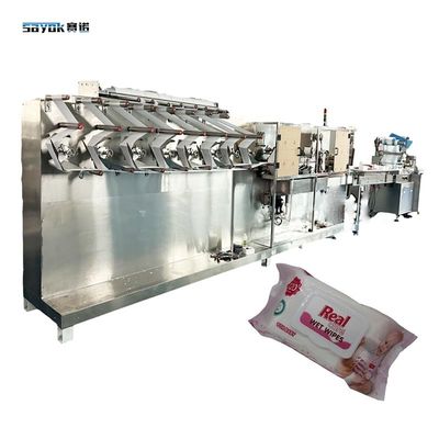 300 - 400 Taglio Alta produttività Wipes bagnato confezionatore per 30-120 Pcs Pack