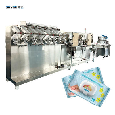 30-120 PCS asciugamani bagnati per bambini Macchina di imballaggio Sistema di alimentazione servo