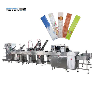 Macchine di imballaggio automatiche certificate CE per tovagliolo, cucchiaio, forchetta, coltello, stuzzicadenti, bacchette, ecc.