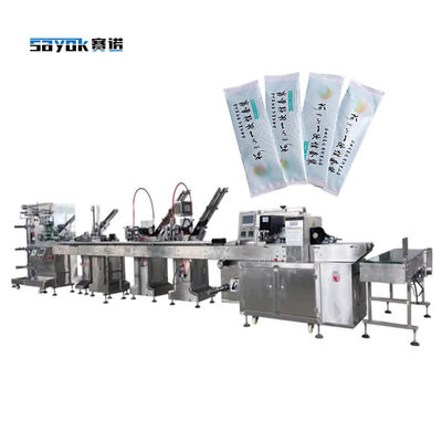 CE Certificato Servitaio, stuzzicadenti, cucchiaio, linea di imballaggio automatico, alimentazione automatica, sigillamento, imballaggio