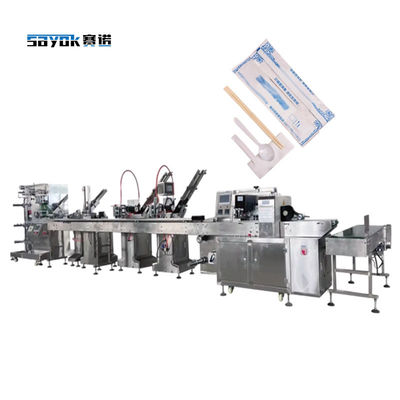 Macchina di imballaggio con set di posate certificato CE 80-120 pacchetti / min Velocità per i mercati nazionali