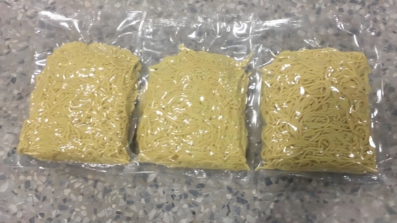 Macchine di imballaggio a cuscino in acciaio inossidabile per alimenti e verdure